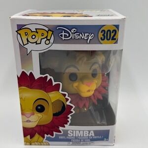 Funko Pop Disney The Lion King Simba with Leaf Mane 302 Vinyl Figure